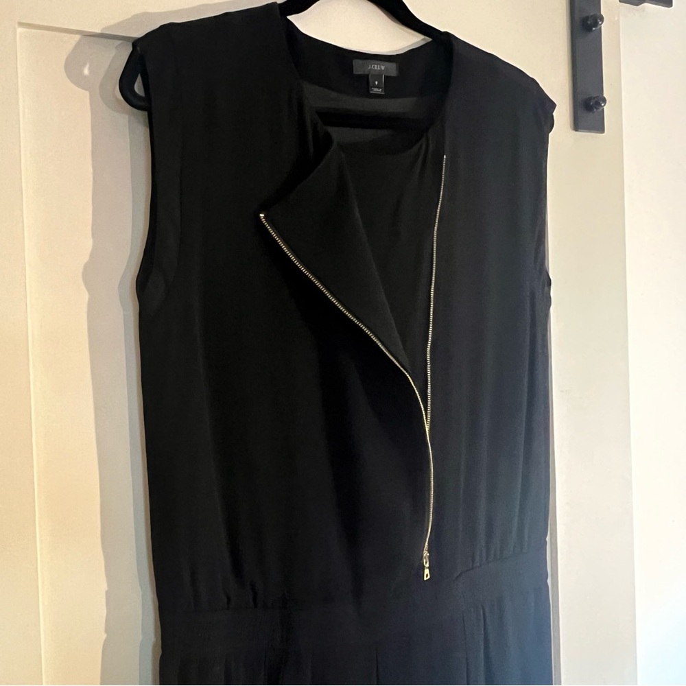 J Crew Black Crepe Jumpsuit 8 - Picture 4 of 13